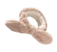 Outanaya Kosmetischer Haarreif aus Weichem Gewebe mit Beiger Farbe zum Gesichtwaschen und Baden Modisches Stirnband für Damen im Kreativen Design