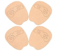Outanaya Leder Vorfußpolster für High Heels Damen Dicke Halbsohle Vorne Rutschfest und Stoßdämpfend 2 Paar Bequeme Einlegesohlen für Tanzen und Alltag in Beige