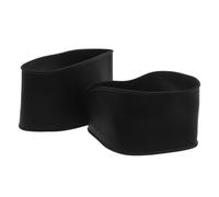 Outanaya Silikon Schnürsenkel Überzieher für Fußballschuhe und Softball Schuhe mit Elastischem Band und Schneller Anpassung in Schwarz für Wettkampf und Sport