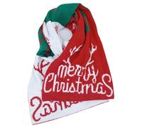 Outanaya Weihnachtlicher Strickschal aus Baumwolle für Damen Warm und Flexibel Modisches Geweih Design für Herbst und Winter Festlicher Winterschal für Erwachsene