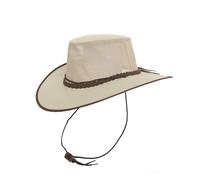 Outbacker Sommerhut Kinder mit UPF 50+ - Bush Breeze Kids Outdoor Sonnenhut wasserfest & kühlend - 8 cm Krempe, atmungsaktiv, Kinnband - Allwetter Hut Jungen & Mädchen - Made in Australia