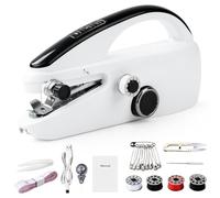 Outbit Mini-Handnähmaschine, tragbare elektrische Nähmaschine mit Nähzubehör, geeignet für Anfänger und Kinder