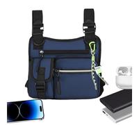 Outdoor Chest Bag - 9,84 x 9,06 x 1,57 cm Brusttasche | Lightweight Hiking und Mountaineering Bags mit Fixing Straps | Verstellbar, multifunktional, tragbar, robust, mit Mehreren Taschen für