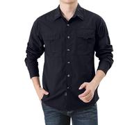 Outdoor Hemden Herren Safari Hemd Schnelltrocknend Atmungsaktiv Tactical Hemd Leicht Trekkinghemd Wanderhemd Herren Langarm Funktionshemd Outdoorhemd Atmungsaktiv Casual Button Down Shirts
