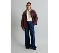 Funktionsmantel MARC O'POLO DENIM "aus Cotton-Nylon", Damen, Gr. XS, braun (burnt aubergine), Obermaterial: 67% Baumwolle, 33% Polyamid. Futter: 100% Polyester, unifarben, relaxed fit, Mäntel (4456115