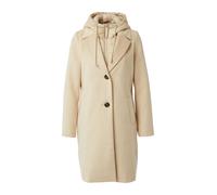 Kurzmantel, Damen, Gr. 36, beige, Flanell, Obermaterial: 100% Polyamid. Futter: 100% Polyamid, COMMA CASUAL IDENTITY, unifarben, casual, regular fit ca. Mitte Oberschenkel, Langarm gerader Abschluss,