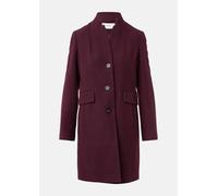 Langmantel COMMA, Damen, Gr. 40, rot (bordeaux), Web, Obermaterial: 66% Polyester, 32% Viskose, 2% Elasthan. Futter: 55% Polyester, 45% Viskose, unifarben, casual, regular fit ca. Mitte Oberschenkel,