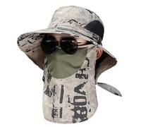Outdoor Sun Hat - Gardening Cap for Picnic Climbing | Polyester with UPF50+ Shield, Detachable Bucket Style, Neck Flap Protection, Lightweight Comfort Function, Backpacking Hiking