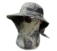 Outdoor Sun Hat - Gardening Cap for Picnic Climbing | Polyester with UPF50+ Shield, Detachable Bucket Style, Neck Flap Protection, Lightweight Comfort Function, Backpacking Hiking
