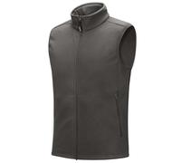 Outdoor Ventures Fleece Weste Herren Leicht Ärmellose Fleeceweste Jacke Winddicht Warm Gefütterte Winterweste Arbeitsweste für Männer mit Reißverschlusstaschen Dark Grau S