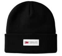 Outdoor World Thinsulate Wasserdichte Beanie - Wärmeisolierte Wintermütze für Damen & Herren - Winddichte, atmungsaktive Strickmütze zum Wandern, Skifahren, Angeln & Arbeiten im Freien, Schwarz , L/XL