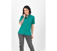 Outdoorbluse DEPROC ACTIVE "SUDBURY II WOMEN", Damen, Gr. 36/38 (M), blau (türkis), Web, 93% Polyester. 7% Elasthan, Blusen, auch in Großen Größen erhältlich (19481408-38) türkis