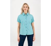 Outdoorbluse DEPROC ACTIVE "SUDBURY II WOMEN", Damen, Gr. 36 (S), blau (air, navy), Web, 95% Polyester. 5% Elasthan, Blusen, auch in Großen Größen erhältlich (11715961-36) air, navy
