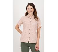 Outdoorbluse DEPROC ACTIVE "SUDBURY II WOMEN", Damen, Gr. 36 (S), rosa (cream, rot), Web, 95% Polyester. 5% Elasthan, Blusen, auch in Großen Größen erhältlich (60608107-36) cream, rot