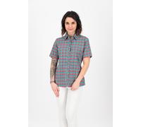 Outdoorbluse DEPROC ACTIVE "SUDBURY II WOMEN", Damen, Gr. 40/42 (M), bunt (türkis, rot), Web, 93% Polyester. 7% Elasthan, Blusen, auch in Großen Größen erhältlich (65577165-42) türkis, rot