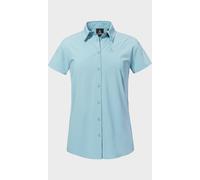 Outdoorbluse SCHÖFFEL "Blouse Style Dooser WMN", Damen, Gr. 40, 8015, blau, Oberstoff: 85% Polyester, 15% Elasthan, Basic, V-Ausschnitt, Blusen (93062919-40) 8015, blau
