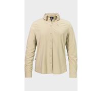Outdoorbluse SCHÖFFEL "Blouse Style Dunajec WMN", Damen, Gr. 38, 4105, beige, Oberstoff: 85% Polyester, 15% Elasthan, Basic, V-Ausschnitt, Blusen (68167411-38) 4105, beige