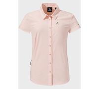 Outdoorbluse SCHÖFFEL "Hiking Blouse Style Dooser WMS", Damen, Gr. 40, rosa (3205, rosa), Oberstoff: 85% Polyester 15% Elasthan, Basic, V-Ausschnitt, Blusen (72195310-40) 3205, rosa