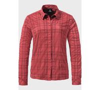 Outdoorbluse SCHÖFFEL "Hiking Blouse Style Yekuro WMS", Damen, Gr. 36, rosa (2675, rosa), Oberstoff: 81% Polyester, 14% Nylon, 5% Elasthan, Basic, V-Ausschnitt, Blusen (40658864-36) 2675, rosa