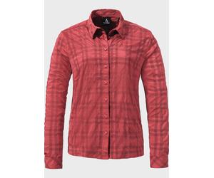 Outdoorbluse SCHÖFFEL "Hiking Blouse Style Yekuro WMS", Damen, Gr. 36, rosa (2675, rosa), Oberstoff: 81% Polyester, 14% Nylon, 5% Elasthan, Basic, V-Ausschnitt, Blusen (40658864-36) 2675, rosa