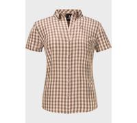 Outdoorbluse SCHÖFFEL "Hiking CIRC Blouse Style Dalfoss WMS", Damen, Gr. 36, lila (3905, braun), Oberstoff: 100% Polyester, Basic, V-Ausschnitt, Blusen Outdoorbluse (61609754-36)
