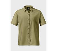 Outdoorbluse SCHÖFFEL "Urban Blouse Style Kalmen WMS", Damen, Gr. 46, grün (4605, grün), Oberstoff: 73% Baumwolle 27% Hanf, bequem, V-Ausschnitt, Blusen (95078719-46) 4605, grün