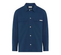 Outdoorhemd CALVIN KLEIN JEANS "Overshirt LS COTTON NYLON UTI", Herren, Gr. XXL, N-Gr, schwarz denim, Web, Obermaterial: 78% Baumwolle, 20% Nylon, 2% Elasthan, unifarben, bequem normal, Rundhals, 1-Kn