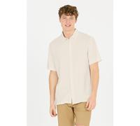 Outdoorhemd CRUZ "Micky", Herren, Gr. XL, US-Größen, weiß (sanftes weiß), 55% Leinen, 45% Viskose, unifarben, ohne Ausschnitt, Hemden, im zeitlos-eleganten Look (55381361-XL) sanftes weiß