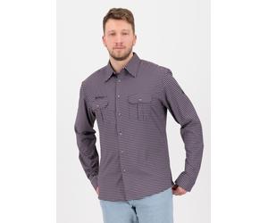 Outdoorhemd DEPROC ACTIVE "DENVER E MEN", Herren, Gr. XXL (56), Normalgrößen, bunt (blau, rot, check), Web, 95% Polyamid. 5% Elasthan, Hemden, auch in Großen Größen erhältlich (26147312-XXL) blau, rot