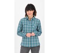 Outdoorhemd DEPROC ACTIVE "PHOENIX LS WOMEN", Damen, Gr. 36/38 (M), Normalgrößen, bunt (blau, grün, check), 100% Polyester, Hemden, auch in Großen Größen erhältlich (38683619-38) blau, grün, check