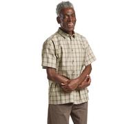 Outdoorhemd JACK WOLFSKIN "PLANALTO SHIRT M", Herren, Gr. M, N-Gr, check cold c, Single Jersey, Obermaterial: 100% Baumwolle, Hemden (14086063-M) check cold c