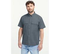 Outdoorhemd JACK WOLFSKIN "WILD NEP SHIRT M", Herren, Gr. XXL (58), Normalgrößen, grauodessa, Obermaterial: 97% BAUMWOLLE, 3% SONSTIGE FASERN, Hemden (46000618-XXL) grauodessa