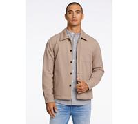 Outdoorhemd LINDBERGH "Hemdjacke Relaxed Fit", Herren, Gr. L, Normalgrößen, beige (sand mix), Obermaterial: 75% Polyester, 22% Viskose, 3% Elasthan. Futter: 95% Polyester, 5% Elasthan, Hemden (8936233