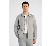 Outdoorhemd LINDBERGH "Hemdjacke Relaxed Fit", Herren, Gr. L, Normalgrößen, lt grau mix, Obermaterial: 75% Polyester, 22% Viskose, 3% Elasthan. Futter: 95% Polyester, 5% Elasthan, Hemden (10875864-L) 