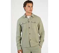 Outdoorhemd LINDBERGH "Hemdjacke Relaxed Fit", Herren, Gr. M, Normalgrößen, lt army mix, Obermaterial: 65% Polyester, 31% Viskose, 4% Elasthan, Hemden (24495830-M) lt army mix