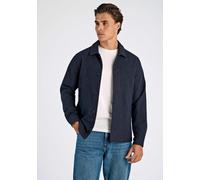 Outdoorhemd LINDBERGH "Hemdjacke Relaxed Fit", Herren, Gr. S, Normalgrößen, dk blau mel, Obermaterial: 56% Polyester, 40% Wolle, 4% Elasthan. Futter: 55% Polyester, 45% Viskose, Hemden (49351018-S) dk