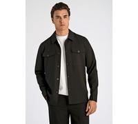 Outdoorhemd LINDBERGH "Hemdjacke Relaxed Fit", Herren, Gr. XXL, Normalgrößen, schwarz, Obermaterial: 65% Polyester, 31% Viskose, 4% Elasthan, Hemden (43818622-XXL) schwarz