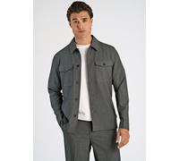 Outdoorhemd LINDBERGH "Hemdjacke Relaxed Fit", Herren, Gr. L, Normalgrößen, grau mix, Obermaterial: 65% Polyester, 31% Viskose, 4% Elasthan, Hemden (17429054-L) grau mix