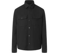 Outdoorhemd MAC "Overshirt", Herren, Gr. L (40), N-Gr, power schwarz, Web, Obermaterial: 62% Polyester, 33% Viskose, 5% Elasthan, bequem hüftbedeckend, Manschette, Hemden, Over-Size- Look (94046066-L)