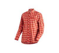 Outdoorhemd MAIER SPORTS "Kasen L/S M", Herren, Gr. 46, Normalgrößen, rot, 97% Polyester, 3% Elasthan, Hemden, Herren Hemd, langarm Karohemd für Outdoor und Freizeit (83734902-46) rot