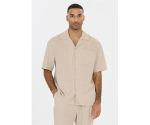 Outdoorhemd NOU "Dalan", Herren, Gr. L, US-Größen, beige, 55% Leinen, 45% Viskose, unifarben, normal, Hemden, atmungsaktiv (84004629-L) beige
