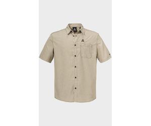 Outdoorhemd SCHÖFFEL "CIRC Shirt Style Dalfoss MEN", Herren, Gr. 54, Normalgrößen, 9990, schwarz, Oberstoff: 100% Polyester, V-Ausschnitt, Hemden (38610043-54) 9990, schwarz