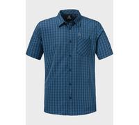 Outdoorhemd SCHÖFFEL "Hiking CIRC Shirt Style Dalfoss MNS", Herren, Gr. 46, Normalgrößen, blau (8820, blau), Oberstoff: 100% Polyester, V-Ausschnitt, Hemden Outdoorhemd (58033118-46)