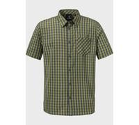 Outdoorhemd SCHÖFFEL "Hiking CIRC Shirt Style Dalfoss MNS", Herren, Gr. 48, Normalgrößen, grün (4605, grün), Oberstoff: 100% Polyester, V-Ausschnitt, Hemden Outdoorhemd (83387452-48)