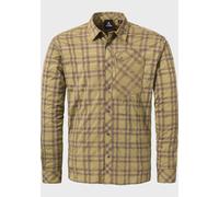 Outdoorhemd SCHÖFFEL "Hiking Shirt Style Dynkur MNS", Herren, Gr. 46, Normalgrößen, grün (4605, grün), Oberstoff: 100% Polyester Oberstoff: 81% Polyester 14% Nylon 5% Elasthan, V-Ausschnitt, Hemden Ou