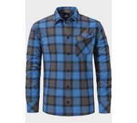 Outdoorhemd SCHÖFFEL "Hiking Shirt Style Poplar MNS", Herren, Gr. 54, Normalgrößen, blau (8655, blau), Oberstoff: 60% Baumwolle, 40% Polyester, V-Ausschnitt, Hemden Outdoorhemd (33451751-54)