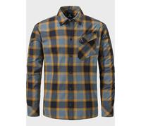 Outdoorhemd SCHÖFFEL "Hiking Shirt Style Poplar MNS", Herren, Gr. 54, Normalgrößen, blau (8860, blau), Oberstoff: 60% Baumwolle, 40% Polyester, V-Ausschnitt, Hemden Outdoorhemd (11039966-54)
