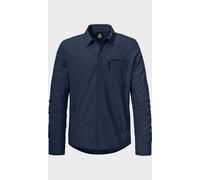 Outdoorhemd SCHÖFFEL "Jersey Shirt Style Calmay MEN", Herren, Gr. 52, Normalgrößen, 8820, blau, Oberstoff: 77% Nylon, 23% Elasthan, V-Ausschnitt, Hemden (44738929-52) 8820, blau