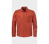 Outdoorhemd SCHÖFFEL "Shirt Style Chanduy MEN", Herren, Gr. 54, Normalgrößen, 5590, rot, Oberstoff: 80% Baumwolle, 20% Lyocell, V-Ausschnitt, Hemden (32702327-54) 5590, rot