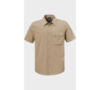Outdoorhemd SCHÖFFEL "Shirt Style Dooser MEN", Herren, Gr. 56, Normalgrößen, 4705, beige, Oberstoff: 85% Polyester, 15% Elasthan, V-Ausschnitt, Hemden (45473727-56) 4705, beige